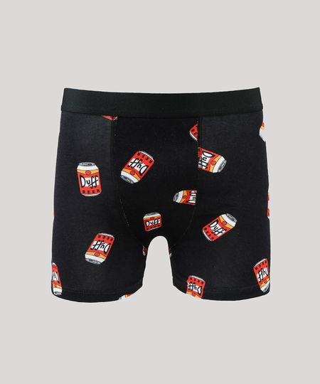 Cueca-Masculina-Os-Simpsons-Boxer-Sem-Costura-Preta-9908581-Preto_1