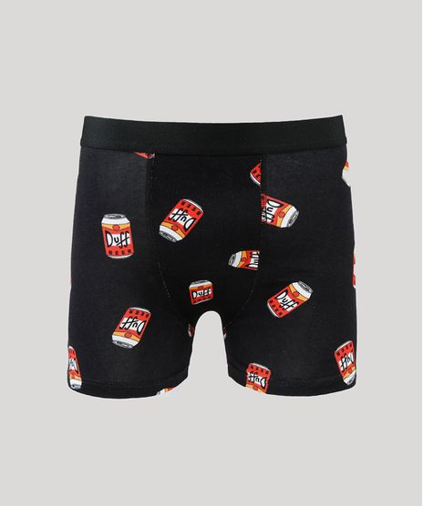 Cueca-Masculina-Os-Simpsons-Boxer-Sem-Costura-Preta-9908581-Preto_1