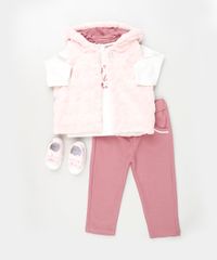 Conjunto-Infantil-Blusa-Manga-Longa-Branca---Colete-com-Pelo---Calca-em-Moletom-Rosa-9842861-Rosa_3