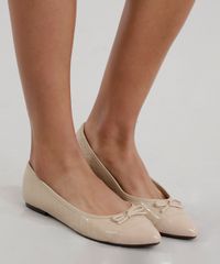 Sapatilha-Bico-Fino-Moleca-em-Verniz--Bege-8649973-Bege_2