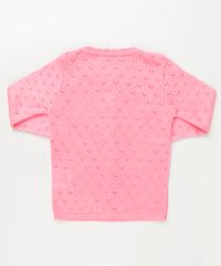 Cardigan-Infantil-em-Trico-Texturizado-com-Bolsos-Pink-9933966-Pink_2