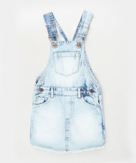 Jardineira-Short-Saia-Jeans-Infantil-com-Bolsos-e-Barra-Desfiada-Azul-Claro-9894190-Azul_Claro_1 Jardineira-Short-Saia-Jeans-Infantil-com-Bolsos-e-Barra-Desfiada-Azul-Claro-9894190-Azul_Claro_1