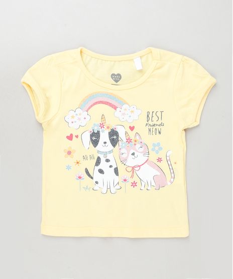 Blusa-Infantil-Cachorro-e-Gato-Manga-Curta-Rosa-Claro-9943368-Rosa_Claro_1
