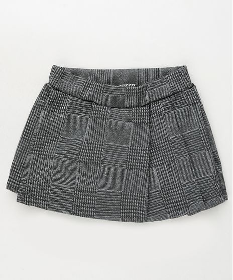 Short-Saia-Infantil-Estampado-Xadrez-com-Transpasse-Preto-9909923-Preto_1