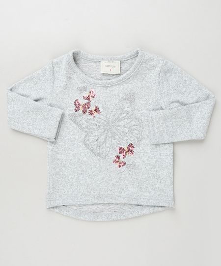 Sueter-Infantil-em-Trico-com-Borboleta-e-Paete-Cinza-Mescla-9919190-Cinza_Mescla_1
