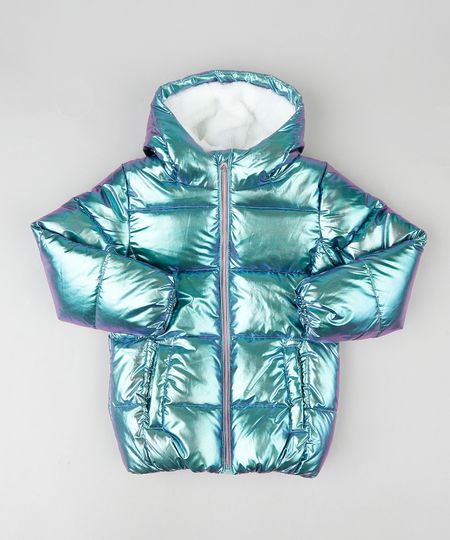 jaqueta feminina metalizada