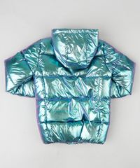 Jaqueta-Puffer-Infantil-Metalizada-com-Capuz-e-Pelo-Verde-Agua-9809165-Verde_Agua_2
