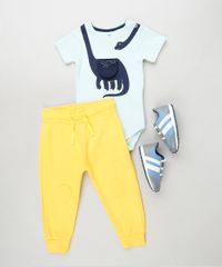 Calca-Infantil-em-Moletom-com-Joelheiras-Amarela-9929712-Amarelo_3