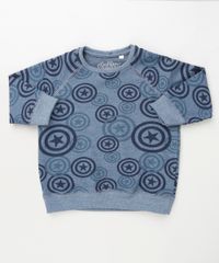 Blusao-Infantil-Capitao-America-em-Moletom--Azul-Escuro-9871529-Azul_Escuro_1