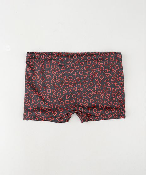 Sunga-Infantil-PlayStation-Boxer--Preta-9866934-Preto_1