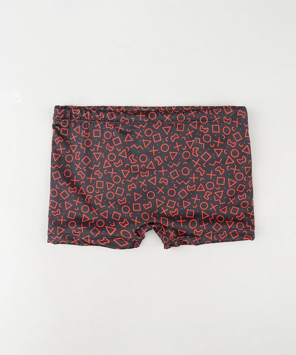 Sunga Infantil PlayStation Boxer Preta 4