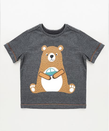 Camiseta-Infantil-Urso-com-Carrinho-Manga-Curta-Chumbo-9910444-Chumbo_1