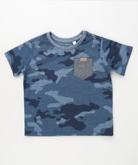 Camiseta-Infantil-Estampada-Camuflada-com-Bolso-Manga-Curta-Azul-Escuro-9871533-Azul_Escuro_1