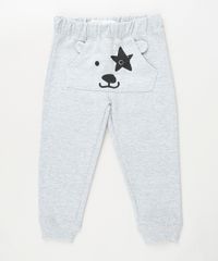 Calca-Infantil-Urso-em-Moletom-Cinza-Mescla-9790368-Cinza_Mescla_1