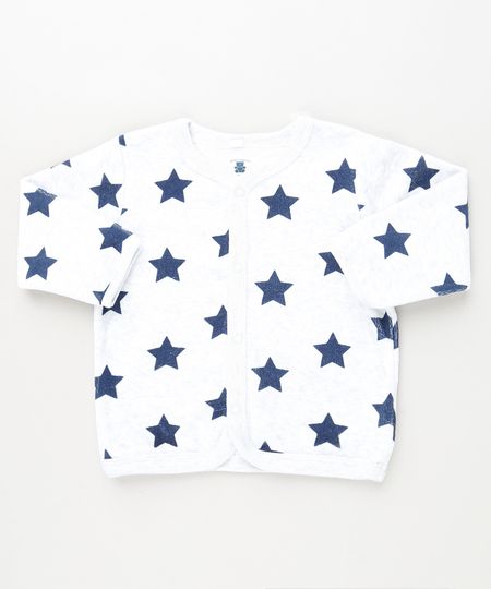 Cardigan-Infantil-Estampado-de-Estrelas-em-Plush-Cinza-Mescla-Claro-9757315-Cinza_Mescla_Claro_1