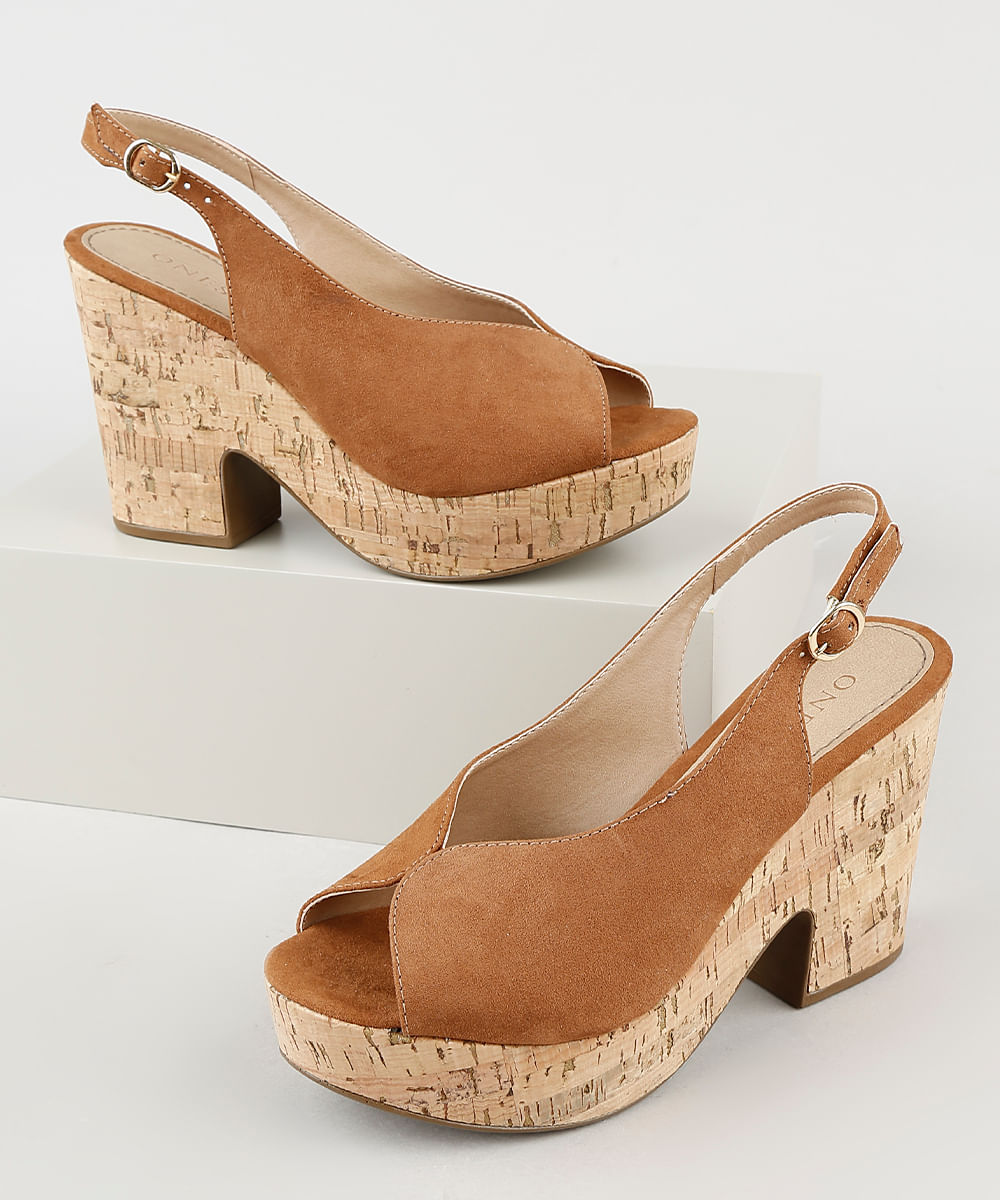 sandália vizzano tressê caramelo