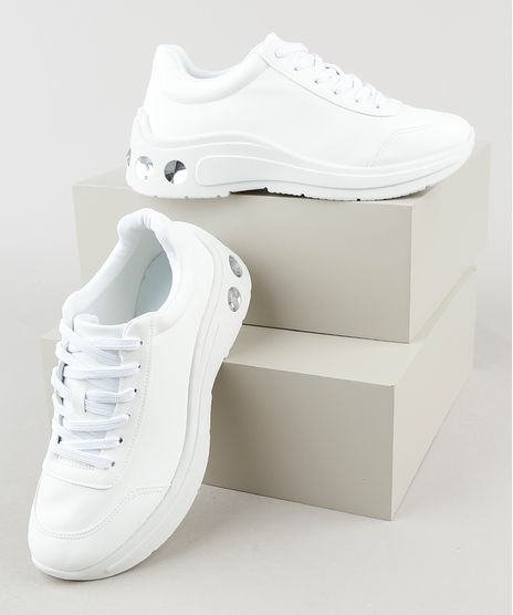 Tenis-Feminino-Oneself-com-Pedras-Branco-9943075-Branco_1