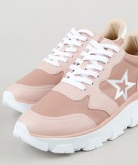 Tenis-Feminino-Oneself-com-Bordado-de-Estrela--Rosa-9943067-Rosa_3