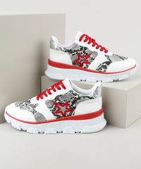 Tenis-Feminino-Oneself-Chunky-com-Recorte-Animal-Print-Cobra-e-Estrela-Branco-9943068-Branco_1