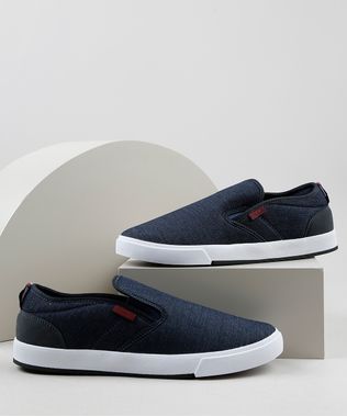 Tenis-Slip-On-Jeans-Masculino-Oneself-Azul-Escuro-9924408-Azul_Escuro_1