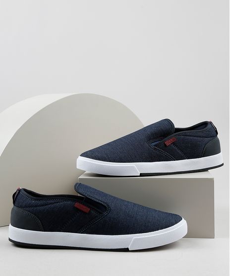 Tenis-Slip-On-Jeans-Masculino-Oneself-Azul-Escuro-9924408-Azul_Escuro_1