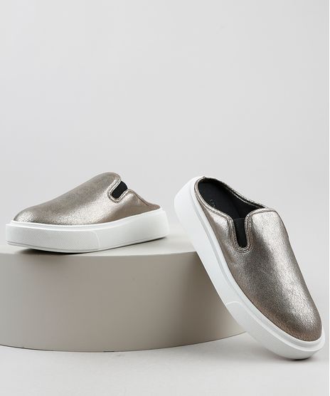Tenis-Slip-On-Mule-Feminino-Oneself-com-Lurex-Dourado-9829612-Dourado_1