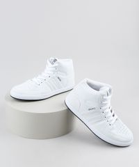 Tenis-Masculino-Ollie-Cano-Alto-com-Recortes-Branco-9924397-Branco_1