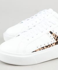 Tenis-Feminino-Oneself-com-Recorte-Animal-Print-Onca-e-Tachas-Branco-9943071-Branco_3