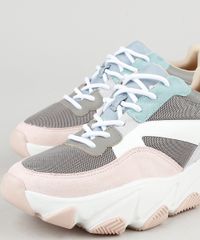 Tenis-Feminino-Oneself-Chunky-com-Recortes-em-Suede-Branco-9943082-Branco_3