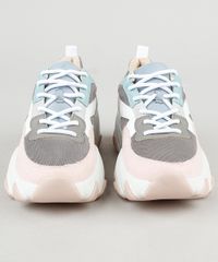 Tenis-Feminino-Oneself-Chunky-com-Recortes-em-Suede-Branco-9943082-Branco_5