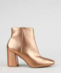 Bota-Feminina-Oneself-Cano-Curto-Salto-Medio-Bico-Quadrado-Metalizada-Dourada-9944708-Dourado_2
