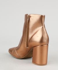 Bota-Feminina-Oneself-Cano-Curto-Salto-Medio-Bico-Quadrado-Metalizada-Dourada-9944708-Dourado_4