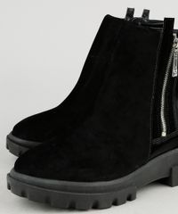 Bota-Feminina-Vizzano-Cano-Curto-em-Suede-com-Ziper-Preta-9943347-Preto_3