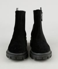 Bota-Feminina-Vizzano-Cano-Curto-em-Suede-com-Ziper-Preta-9943347-Preto_5