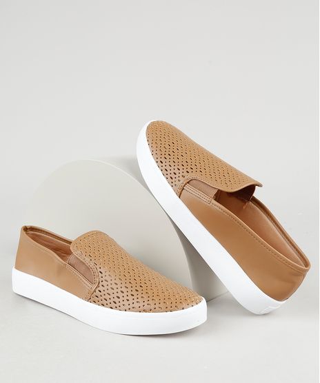 Tenis-Slip-On-Feminino-Via-Uno-com-Laser-Cut-Caramelo-9946285-Caramelo_1