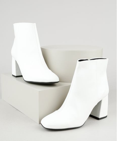 Bota-Feminina-Oneself-Cano-Curto-Salto-Medio-Bico-Quadrado-Branca-9945178-Branco_1