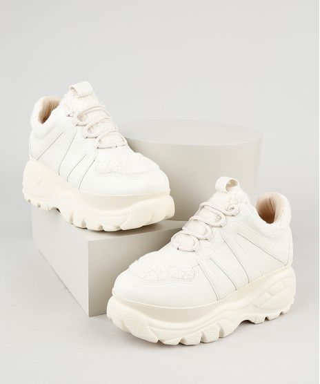 Tenis-Feminino-Oneself-Chunky-com-Pelo-Branco-9943077-Branco_1