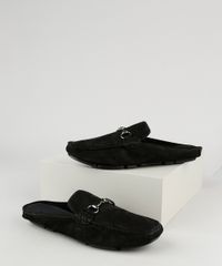 Mocassim-Mule-Masculino-Oneself-em-Suede-com-Fivela-Preto-9945925-Preto_1