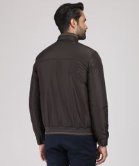 Jaqueta-Masculina-Acolchoada-em-Nylon-com-Bolsos-Gola-Alta-Marrom-Escuro-9812441-Marrom_Escuro_2