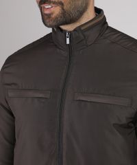 Jaqueta-Masculina-Acolchoada-em-Nylon-com-Bolsos-Gola-Alta-Marrom-Escuro-9812441-Marrom_Escuro_4