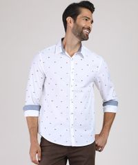 Camisa-Masculina-Comfort-Estampada-Mini-Print-de-Bandeiras-Manga-Longa-Branca-9809569-Branco_1