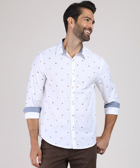 Camisa-Masculina-Comfort-Estampada-Mini-Print-de-Bandeiras-Manga-Longa-Branca-9809569-Branco_1