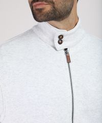 Jaqueta-Masculina-em-Moletom-com-Bolsos-Gola-Alta-Cinza-Mescla-Claro-9789896-Cinza_Mescla_Claro_4