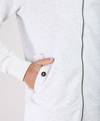 Jaqueta-Masculina-em-Moletom-com-Bolsos-Gola-Alta-Cinza-Mescla-Claro-9789896-Cinza_Mescla_Claro_5