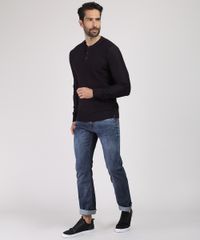 Sueter-Masculino-em-Trico-Gola-Portuguesa-Vinho-9801195-Vinho_3