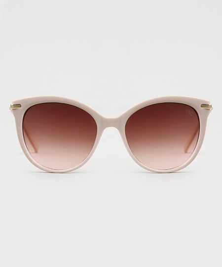 Oculos-de-Sol-Redondo-Feminino-Yessica-Bege-Claro-9946529-Bege_Claro_1