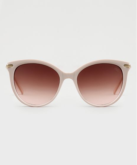Oculos-de-Sol-Redondo-Feminino-Yessica-Bege-Claro-9946529-Bege_Claro_1