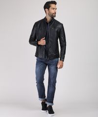 Jaqueta-Masculina-com-Micro-Furos-e--Bolso-Preta-9812232-Preto_3