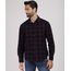 Camisa-Masculina-Comfort-Estampada-Xadrez-em-Flanela-com-Bolso-Manga-Longa-Azul-Marinho-9809554-Azul_Marinho_1