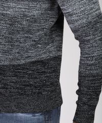 Sueter-Masculino-Degrade-Listrado-em-Trico-Gola-Careca--Cinza-Mescla-Claro-9801196-Cinza_Mescla_Claro_4